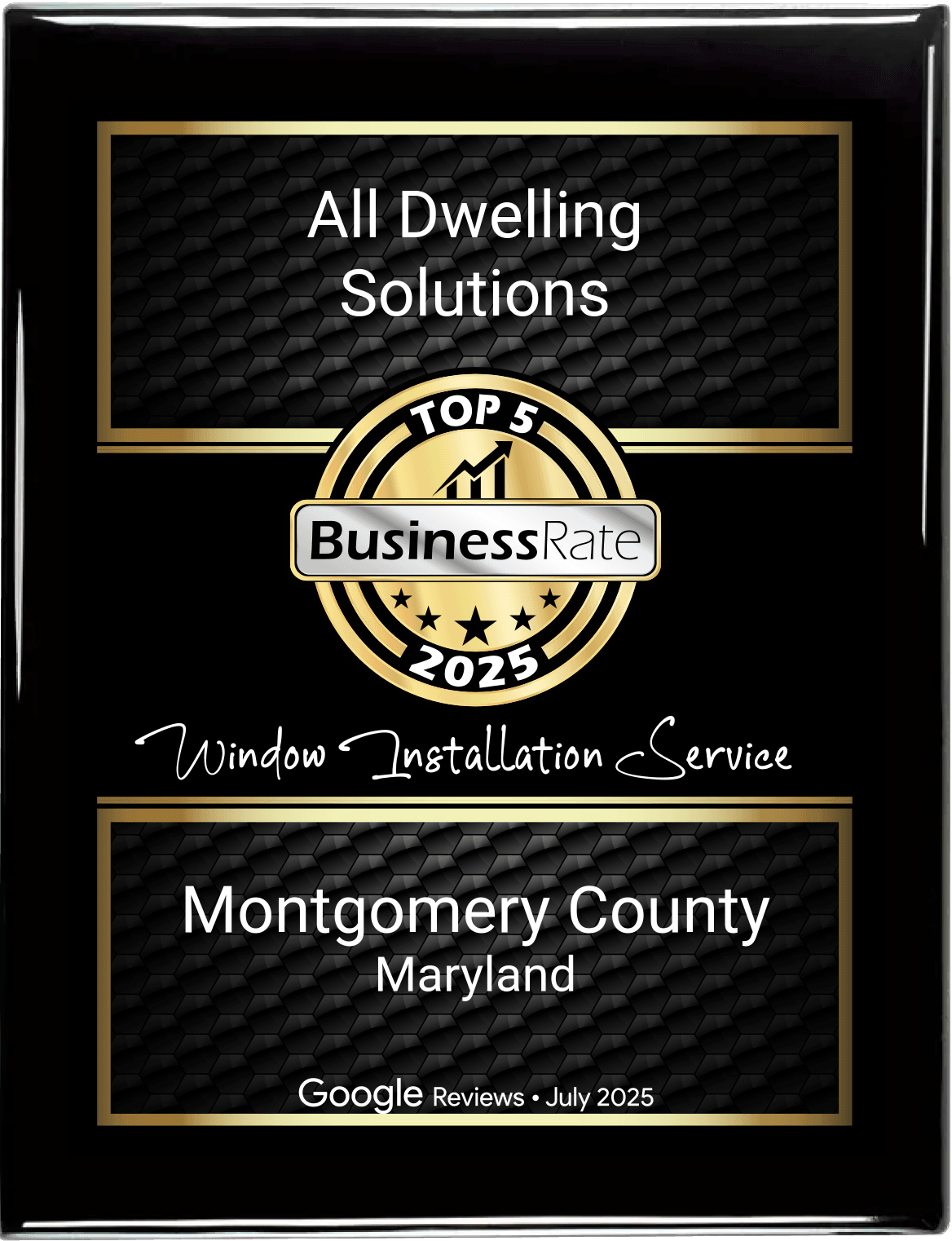 BusinessRate Top 5 Window Installation Service in Montgomery County, Maryland — 2025