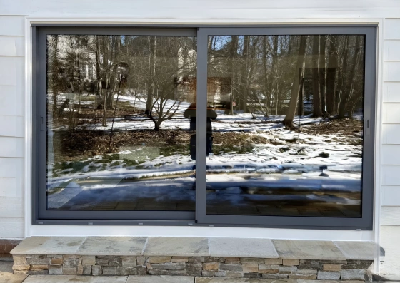 European OKNOPLAST Aluminum Sliding Patio Door project photo.