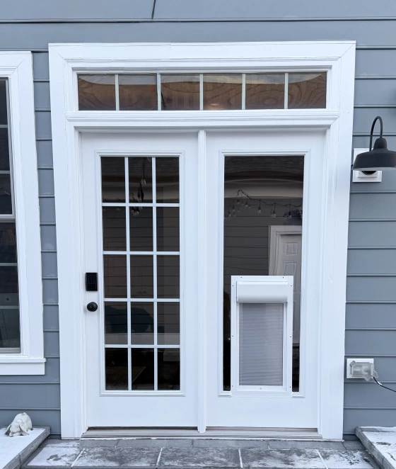 French Door Upgrade with Pet Door Installation project photo