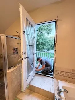 Bathroom Door Replacement project photo.