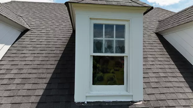 Dormer Window Sash Replacement and Glass Installation project photo.