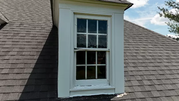 Dormer Window Sash Replacement and Glass Installation project photo.