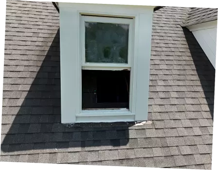 Dormer Window Sash Replacement and Glass Installation project photo.
