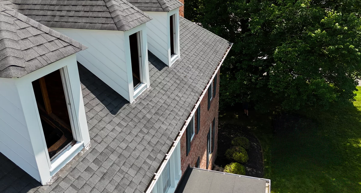 Dormer Window Sash Replacement and Glass Installation gallery photo.