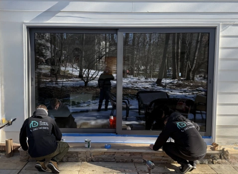 European OKNOPLAST Aluminum Sliding Patio Door project photo.