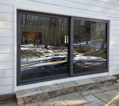 European OKNOPLAST Aluminum Sliding Patio Door project photo.