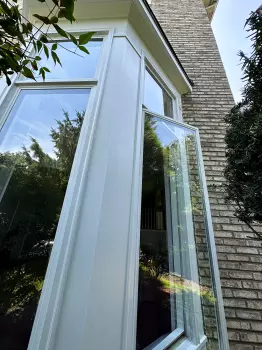 Full Exterior Trim Replacement Around Bay Window project photo.