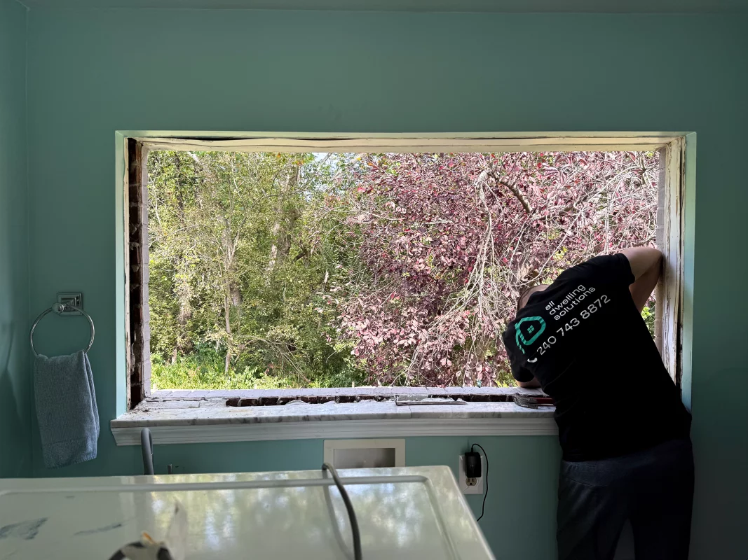 Slider Window and Storm Door Installation gallery photo.