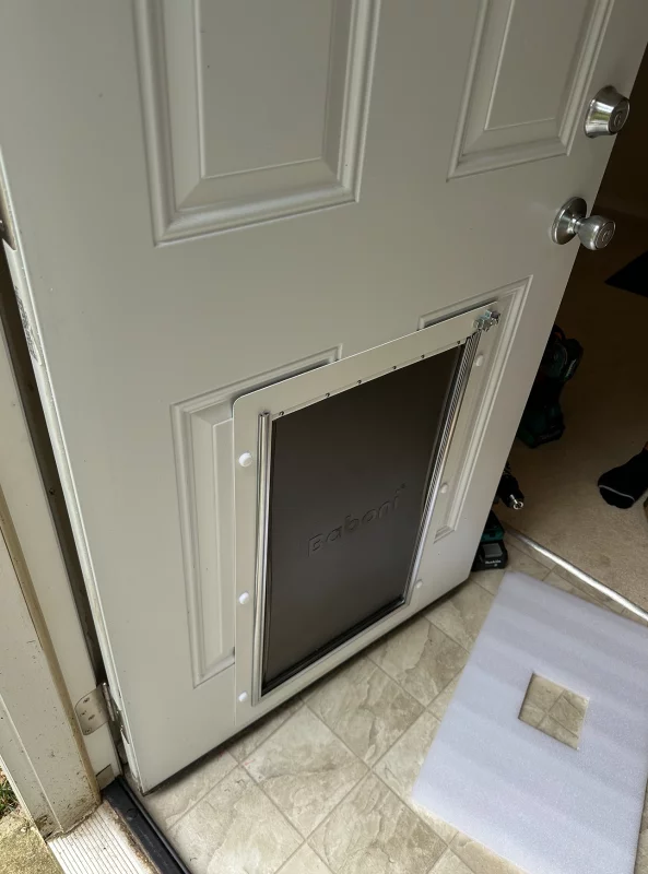 Pet Door Installation gallery photo.