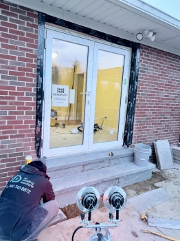 From Window to Elegant Oknoplast French Doors project photo.