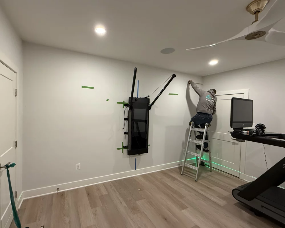 Mirror Installation for Home Gym gallery photo.