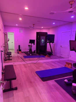 Mirror Installation for Home Gym project photo.