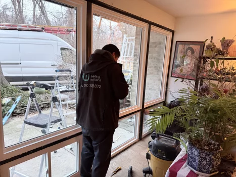 Front Window Wall Replacement project photo.
