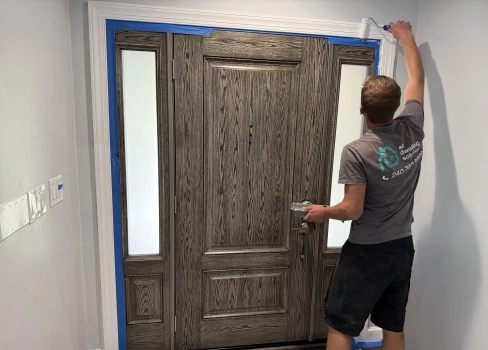 Luxury Entry Door Transformation project photo.