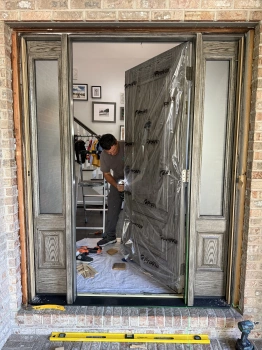 Luxury Entry Door Transformation project photo.