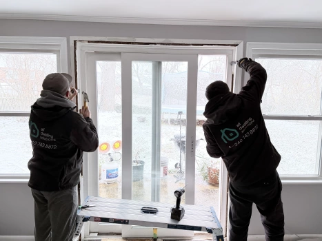 Double Sliding Patio Door Replacement project photo.