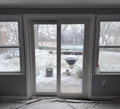 Double Sliding Patio Door Replacement project photo.