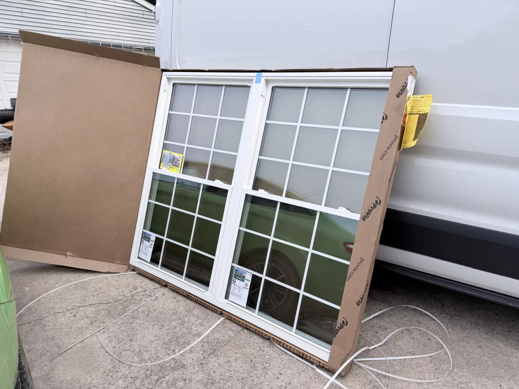 ProVia Double-Hung Window Installation gallery photo.
