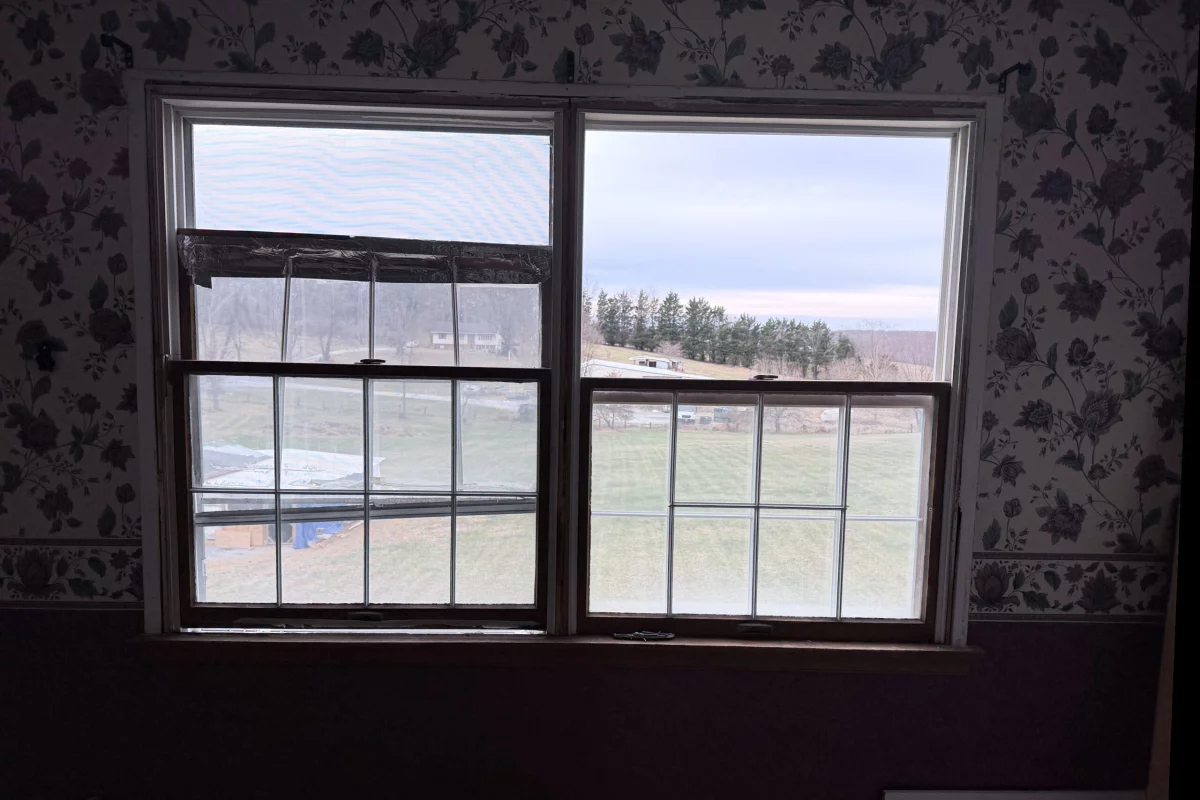 ProVia Double-Hung Window Installation gallery photo.