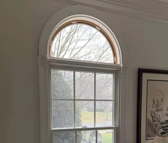 Half Circle Window Glass Replacement –Custom Shape project photo.