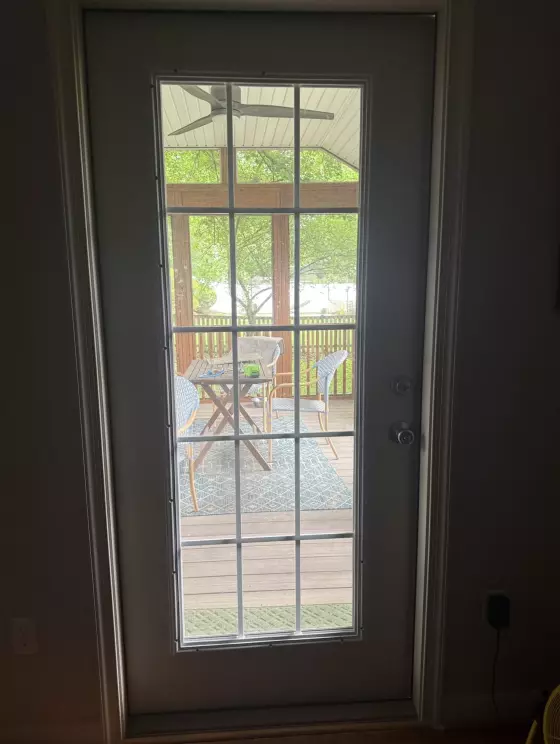 Pet Door Installation in Existing Patio Glass Door project photo.
