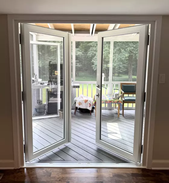 Sliding Door upgrade to Oknoplast Balcony Door project photo.