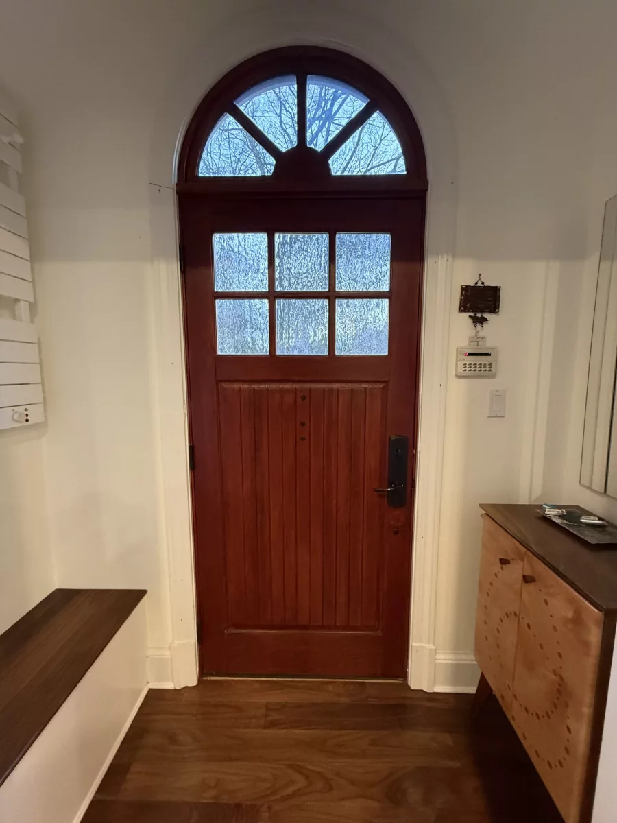 Old wood door