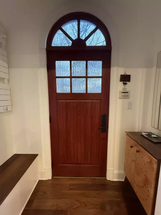 Old wood door