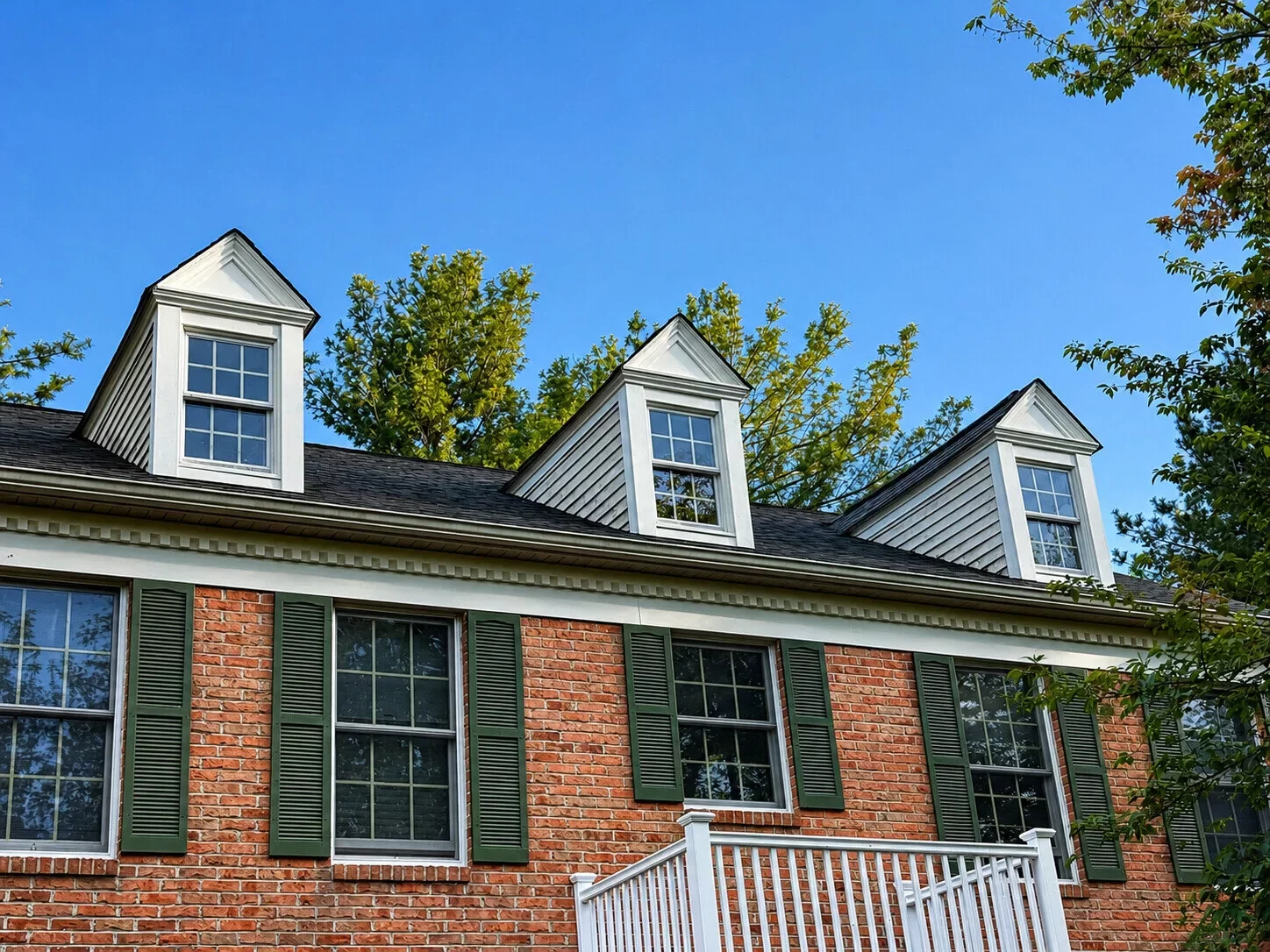 Restored dormer windows