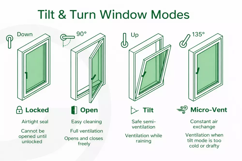 How tilt and turn windows work